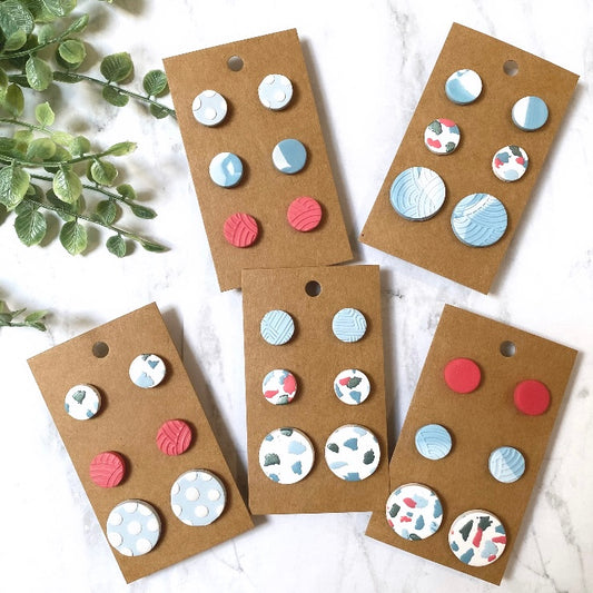 Stud Earrings - 3 Pack